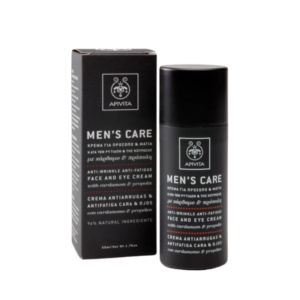 Apivita Men's Care Ενυδατική Kρέμα Κατά Των Ρυτίδων Για Πρόσωπο & Μάτια, 50ml