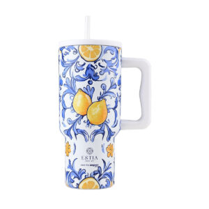 Estia Straw Tumbler Amalfi Coast, 900ml - Image 2