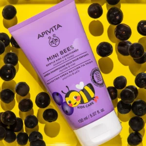 Apivita Mini Bees Μαλακτική Κρέμα Μαλλιών για παιδιά με Μύρτιλο & Μέλι, 150ml - Image 2