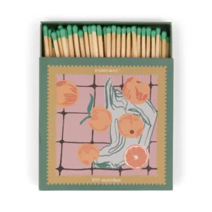 Paddywax Jumbo Boxed Oranges 100 Safety Matches - Image 1