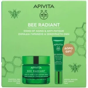 Apivita Promo Bee Radiant για Σημάδια Γήρανσης & Ξεκούραστη Όψη με Κρέμα Προσώπου, 50ml & Δώρο Kρέμα Ματιών, 15ml