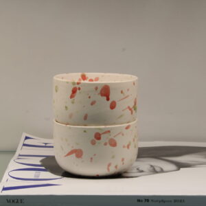 Small Cosy Cup Coral Speckled