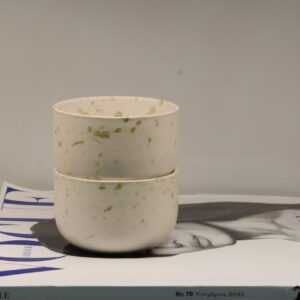 Small Cosy Cup Green Pastel Speckled