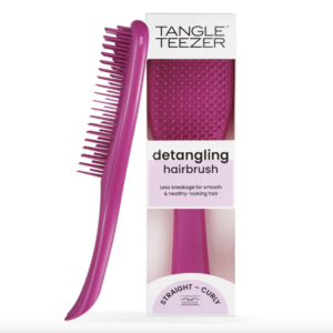 Tangle Teezer Straight - Curly Detangling Electric Pink