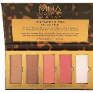 MUA Eyeshadow Palette 5 Shade Golden - Image 1