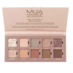 MUA Eyeshadow Palette 10 Shade Silk Nudes - Image 2