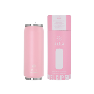 Estia Travel Cup Save The Aegean Blossom Rose, 500ml