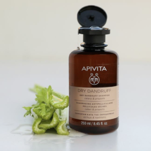 Apivita Dry Dandruff Celery & Propolis Shampoo, 250ml - Image 2