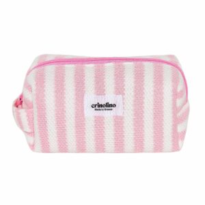 Crinolino Pink Striped Toiletry Bag