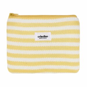 Crinolino Yellow Striped Pouch