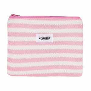 Crinolino Pink Striped Pouch
