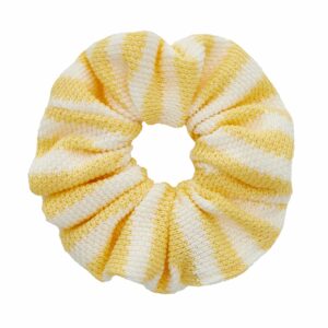 Crinolino Yellow Striped Scrunchie