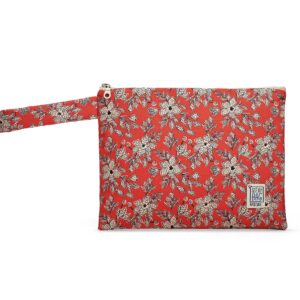 See My Bag Red With Flowers