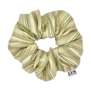 Love Your Scrunchie Μπέζ Ριγέ