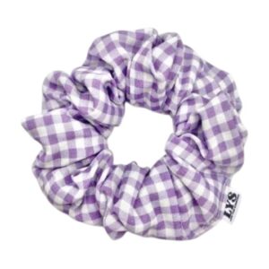 Love Your Scrunchie Μώβ Καρό - Image 1