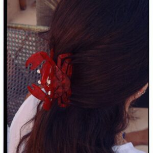 Hair Clip Red Crab - Image 1
